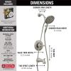 imageDELTA 144840SPI Arvo TubShower Faucet SpotShield Brushed NickelSpotShield Stainless
