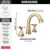 imageDelta 357756CZPDPRDST Stryke Bathroom Faucet Lumicoat Champagne Bronze