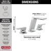 imageDelta Faucet 3599LFPRMPU Pivotal Widespread ChromeChrome