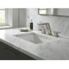 imageDelta Faucet 3599LFPRMPU Pivotal Widespread ChromeMatte Black