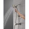 imageDelta Faucet Ashlyn 17 Series DualFunction Tub and Shower Trim Kit with 2Spray TouchClean In2ition 2in1 Hand Held Shower Head with Hose Matte Black T17464BLI Valve Not IncludedStainless