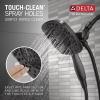 imageDelta Faucet Ashlyn 17 Series DualFunction Tub and Shower Trim Kit with 2Spray TouchClean In2ition 2in1 Hand Held Shower Head with Hose Matte Black T17464BLI Valve Not IncludedMatte Black