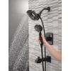 imageDelta Faucet Ashlyn 17 Series DualFunction Tub and Shower Trim Kit with 2Spray TouchClean In2ition 2in1 Hand Held Shower Head with Hose Matte Black T17464BLI Valve Not IncludedMatte Black