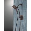 imageDelta Faucet Ashlyn 17 Series DualHandle Delta Shower Trim Kit with In2ition 2in1 Shower Head with Handheld Spray Matte Black Shower Fixture Matte Black T17264BLI Valve Not IncludedVenetian Bronze