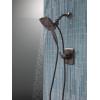 imageDelta Faucet Ashlyn 17 Series DualHandle Delta Shower Trim Kit with In2ition 2in1 Shower Head with Handheld Spray Matte Black Shower Fixture Matte Black T17264BLI Valve Not IncludedVenetian Bronze