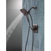 imageDelta Faucet Ashlyn 17 Series DualHandle Delta Shower Trim Kit with In2ition 2in1 Shower Head with Handheld Spray Matte Black Shower Fixture Matte Black T17264BLI Valve Not IncludedVenetian Bronze