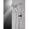 imageDelta Faucet Ashlyn 17 Series DualHandle Delta Shower Trim Kit with In2ition 2in1 Shower Head with Handheld Spray Matte Black Shower Fixture Matte Black T17264BLI Valve Not IncludedChrome