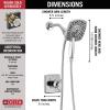 imageDelta Faucet Ashlyn 17 Series DualHandle Delta Shower Trim Kit with In2ition 2in1 Shower Head with Handheld Spray Matte Black Shower Fixture Matte Black T17264BLI Valve Not IncludedChrome