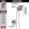 imageDelta Faucet Ashlyn 17 Series DualHandle Delta Shower Trim Kit with In2ition 2in1 Shower Head with Handheld Spray Matte Black Shower Fixture Matte Black T17264BLI Valve Not IncludedChrome
