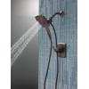 imageDelta Faucet Ashlyn 17 Series DualHandle Delta Shower Trim Kit with In2ition 2in1 Shower Head with Handheld Spray Matte Black Shower Fixture Matte Black T17264BLI Valve Not IncludedVenetian Bronze