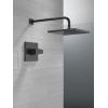 imageDelta Faucet Modern 14 Series Matte Black Shower Faucet Delta Shower Trim Kit with SingleSpray TouchClean Black Shower Head Matte Black T14267BLPP Valve Not IncludedMatte Black