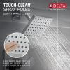 imageDelta Faucet Modern 14 Series Matte Black Shower Faucet Delta Shower Trim Kit with SingleSpray TouchClean Black Shower Head Matte Black T14267BLPP Valve Not IncludedChrome