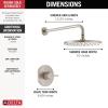 imageDelta Faucet Modern Raincan Round SingleFunction Shower Valve Trim Kit Black Shower Faucet Set Rainfall Shower Head Black Delta Shower Trim Kit Matte Black T14269BLPP Valve Not IncludedSpotShield Brushed Nickel