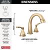 imageDelta Faucet Stryke Pull Down Bathroom Faucet Bathroom Pull Out Faucet Gold Widespread Bathroom Faucet 3 Hole Pull Down Bathroom Sink Faucet Magnet Dock Lumicoat Champagne Bronze 35775CZPDPRDST