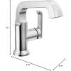 imageDelta Faucet Tetra Gold Single Hole Bathroom Faucet Gold Single Handle Bathroom Faucet Bathroom Sink Faucet Diamond Seal Technology Metal Drain Assembly Lumicoat Champagne Bronze 589SHCZPRDSTLumicoat Chrome