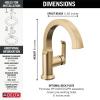 imageDelta Faucet Tetra Gold Single Hole Bathroom Faucet Gold Single Handle Bathroom Faucet Bathroom Sink Faucet Diamond Seal Technology Metal Drain Assembly Lumicoat Champagne Bronze 588SHCZPRDSTLumicoat Champagne Bronze