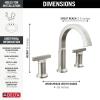 imageDelta Faucet Tetra Gold Widespread Bathroom Faucet 3 Hole Gold Bathroom Faucet Bathroom Sink Faucet Diamond Seal Technology Metal Drain Assembly Lumicoat Champagne Bronze 355887CZPRDSTLumicoat Stainless