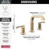 imageDelta Faucet Tetra Gold Widespread Bathroom Faucet 3 Hole Gold Bathroom Faucet for Bathroom Sink Bathroom Sink Faucet Diamond Seal Metal Drain Assembly Lumicoat Champagne Bronze 35589CZPRDSTLumicoat Champagne Bronze