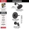 imageDelta Faucet Trinsic 14 Series SingleFunction Matte Black Tub and Shower Faucet Set Delta H2Okinetic Shower Valve Trim Kit Shower Faucet Set Matte Black T14459BL with Valve Not Included
