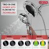 imageDelta Faucet Vesna 14 Series SingleHandle Shower Trim Kit with 5Spray H2Okinetic In2ition Dual Hand Held Shower Head with Hose SpotShield Brushed Nickel 144789SPI Valve IncludedChrome