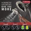 imageDelta Faucet Vesna 14 Series SingleHandle Shower Trim Kit with 5Spray H2Okinetic In2ition Dual Hand Held Shower Head with Hose SpotShield Brushed Nickel 144789SPI Valve IncludedSpotshield Brushed Nickel