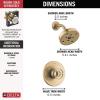 imageDelta T14259BL Trinsic Shower Faucet Without Rough Matte BlackChampagne Bronze