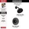 imageDelta T14259BL Trinsic Shower Faucet Without Rough Matte BlackMatte Black