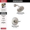 imageDelta T14259BL Trinsic Shower Faucet Without Rough Matte BlackStainless