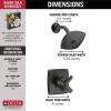 imageDelta T17264BL Ashlyn Monitor 17 Series Trim Shower Faucet Without Rough Matte BlackVenetian Bronze