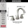 imageTwo Handle Widespread Bathroom Faucet