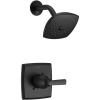 imageDelta Faucet Ashlyn 14 Series SingleFunction Shower Faucet Set Full Body Spray Shower Head Black Delta Shower Trim Kit Matte Black T14264BL Valve Not IncludedMatte Black