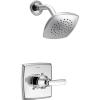imageDelta Faucet Ashlyn 14 Series SingleFunction Shower Faucet Set Full Body Spray Shower Head Black Delta Shower Trim Kit Matte Black T14264BL Valve Not IncludedChrome