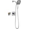 imageDelta Faucet Ashlyn 17 Series DualHandle Delta Shower Trim Kit with In2ition 2in1 Shower Head with Handheld Spray Matte Black Shower Fixture Matte Black T17264BLI Valve Not IncludedChrome