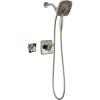 imageDelta Faucet Ashlyn 17 Series DualHandle Delta Shower Trim Kit with In2ition 2in1 Shower Head with Handheld Spray Matte Black Shower Fixture Matte Black T17264BLI Valve Not IncludedStainless