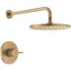 imageDelta Faucet Modern Raincan Round SingleFunction Shower Valve Trim Kit Black Shower Faucet Set Rainfall Shower Head Black Delta Shower Trim Kit Matte Black T14269BLPP Valve Not IncludedChampagne Bronze