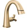 imageDelta Faucet Stryke Pull Down Bathroom Faucet Bathroom Pull Out Faucet Chrome Single Hole Bathroom Faucet with Pull Down Sprayer Bathroom Sink Faucet Lumicoat Chrome 5776PDPRDSTLumicoat Champagne Bronze