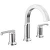 imageDelta Faucet Tetra Brushed Nickel Widespread Bathroom Faucet 3 Hole Bathroom Faucet for Bathroom Sink Bathroom Sink Faucet Diamond Seal Technology Metal Drain Lumicoat Stainless 35588SSPRDSTLumicoat Chrome