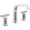 imageDelta Faucet Tetra Gold Widespread Bathroom Faucet 3 Hole Gold Bathroom Faucet for Bathroom Sink Bathroom Sink Faucet Diamond Seal Metal Drain Lumicoat Champagne Bronze 35587CZPRDSTLumicoat Chrome