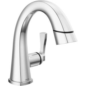 imageDelta Faucet Stryke Pull Down Bathroom Faucet Bathroom Pull Out Faucet Gold Single Hole Bathroom Faucet with Pull Down Sprayer Bathroom Sink Faucet Lumicoat Champagne Bronze 577CZPDPRDSTLumicoat Chrome