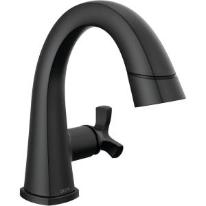 imageDelta Faucet Stryke Pull Down Bathroom Faucet Bathroom Pull Out Faucet Gold Single Hole Bathroom Faucet with Pull Down Sprayer Bathroom Sink Faucet Lumicoat Champagne Bronze 577CZPDPRDSTMatte Black