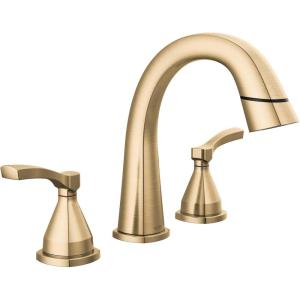 imageDelta Faucet Stryke Pull Down Bathroom Faucet Bathroom Pull Out Faucet Gold Widespread Bathroom Faucet 3 Hole Pull Down Bathroom Sink Faucet Magnet Dock Lumicoat Champagne Bronze 35775CZPDPRDST