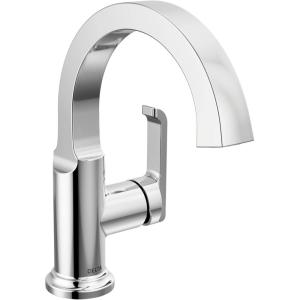 imageDelta Faucet Tetra Gold Single Hole Bathroom Faucet Gold Single Handle Bathroom Faucet Bathroom Sink Faucet Diamond Seal Technology Metal Drain Assembly Lumicoat Champagne Bronze 588SHCZPRDSTLumicoat Chrome
