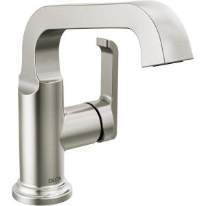 imageDelta Faucet Tetra Gold Single Hole Bathroom Faucet Gold Single Handle Bathroom Faucet Bathroom Sink Faucet Diamond Seal Technology Metal Drain Assembly Lumicoat Champagne Bronze 589SHCZPRDSTLumicoat Stainless