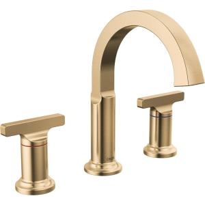 imageDelta Faucet Tetra Gold Widespread Bathroom Faucet 3 Hole Gold Bathroom Faucet Bathroom Sink Faucet Diamond Seal Technology Metal Drain Assembly Lumicoat Champagne Bronze 355887CZPRDSTLumicoat Champagne Bronze