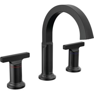 imageDelta Faucet Tetra Gold Widespread Bathroom Faucet 3 Hole Gold Bathroom Faucet Bathroom Sink Faucet Diamond Seal Technology Metal Drain Assembly Lumicoat Champagne Bronze 355887CZPRDSTMatte Black
