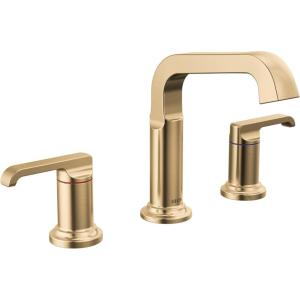 imageDelta Faucet Tetra Gold Widespread Bathroom Faucet 3 Hole Gold Bathroom Faucet for Bathroom Sink Bathroom Sink Faucet Diamond Seal Metal Drain Assembly Lumicoat Champagne Bronze 35589CZPRDSTLumicoat Champagne Bronze
