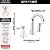 imageDELTA 35897LFSP Esato Bathroom Faucet SpotShield Brushed NickelChrome