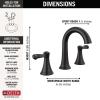 imageDELTA 35897LFSP Esato Bathroom Faucet SpotShield Brushed NickelMatte Black