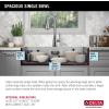 imageDELTA FAUCET Delta Lenta 33inch Retrofit Farmhouse Apron Front 16 Gauge Stainless Steel Single Bowl Kitchen Sink for UndermountDropIn Installation with Accessories 95J132T33SSS