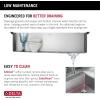 imageDELTA FAUCET Delta Lenta 33inch Retrofit Farmhouse Apron Front 16 Gauge Stainless Steel Single Bowl Kitchen Sink for UndermountDropIn Installation with Accessories 95J132T33SSS